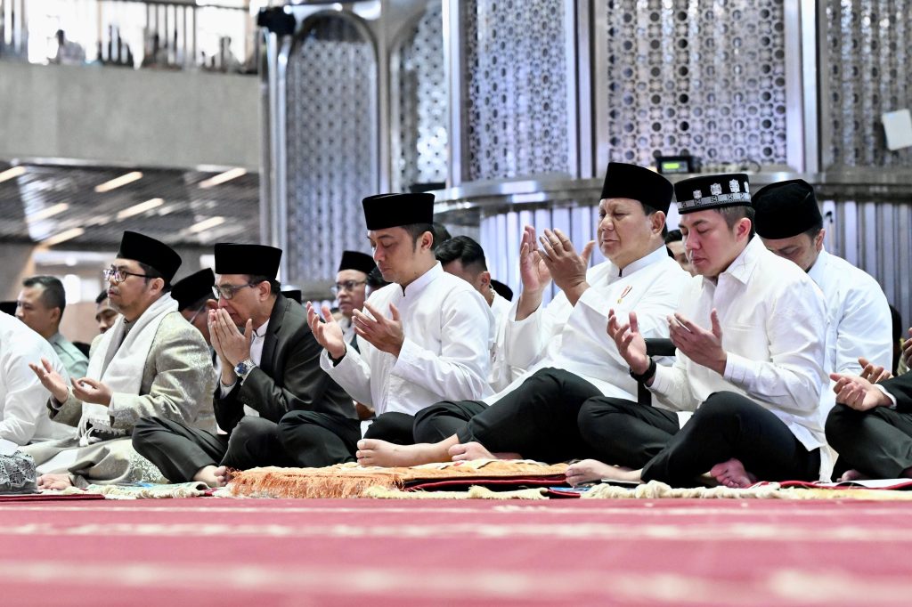 Presiden Prabowo Salat Iduladha 1446 Hijriah di Masjid Istiqlal Jakarta