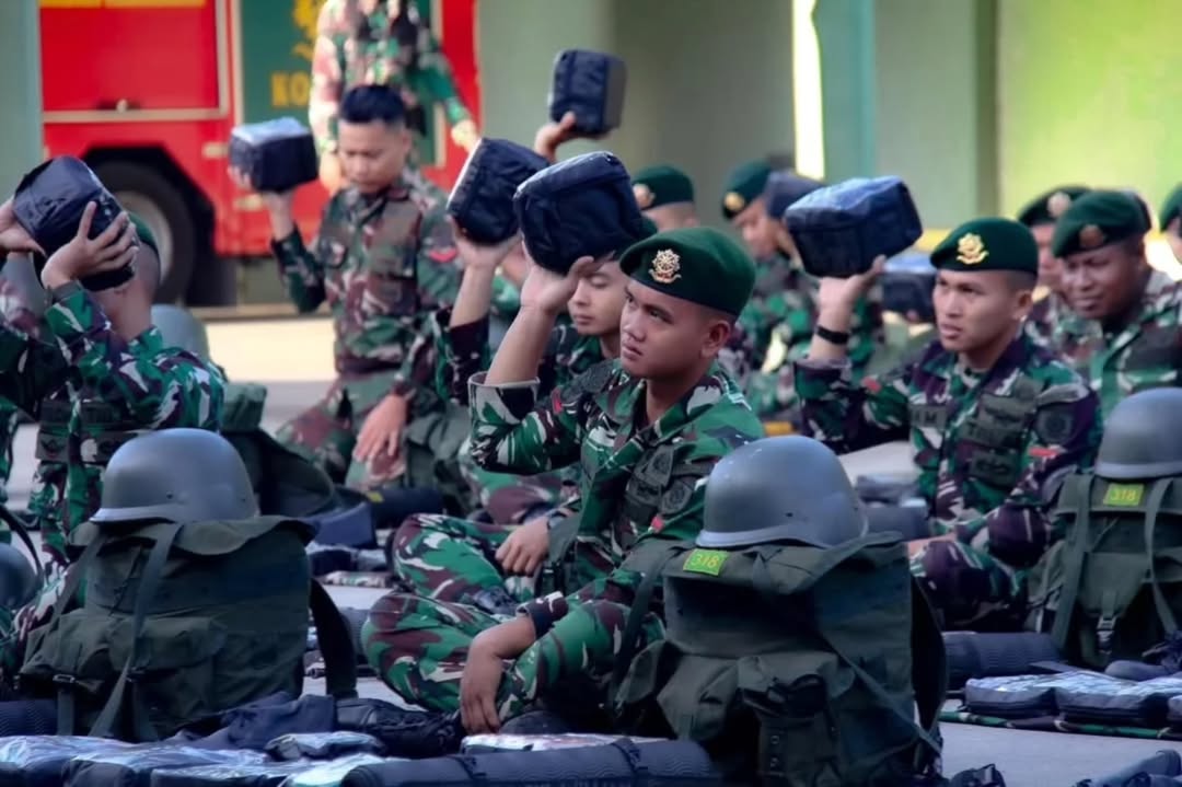 Yonif 318 Kostrad Gelar Apel Pengecekan Ransel Protap