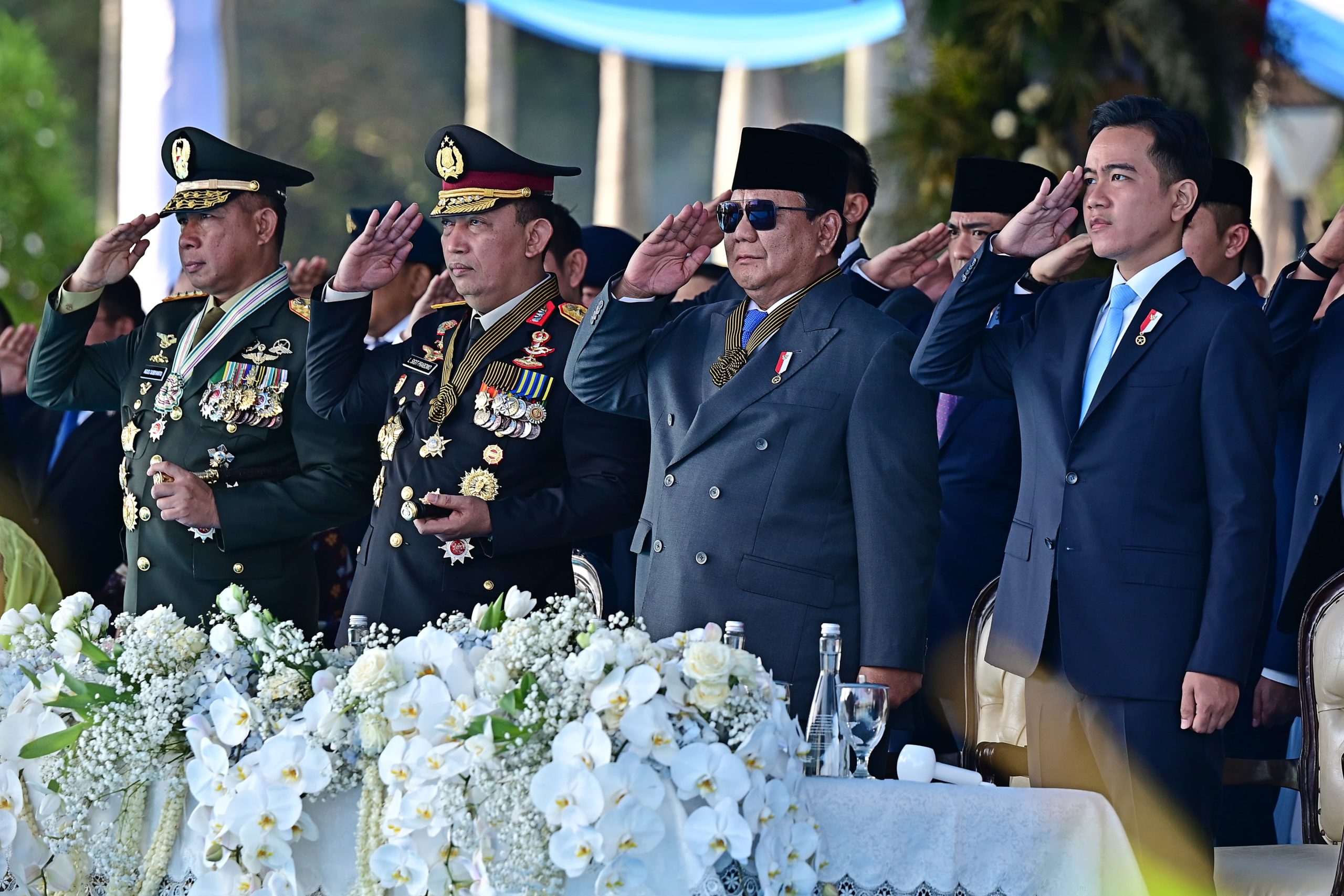 Prabowo Subianto menghadiri Hari Bhayangkara 2025