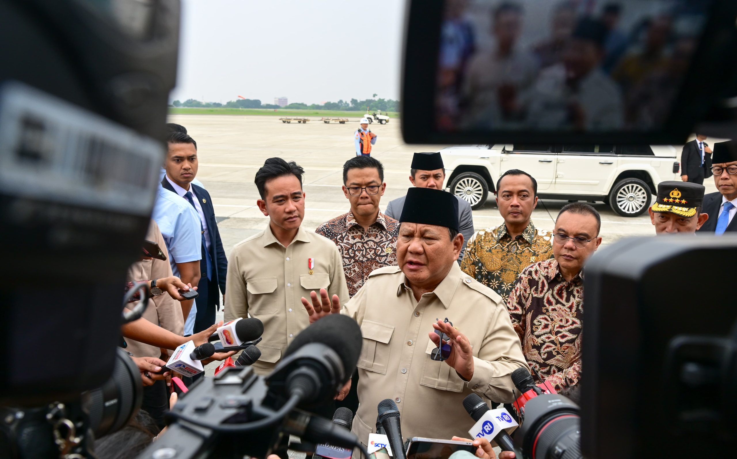 Presiden RI Prabowo Tiba di Jakarta