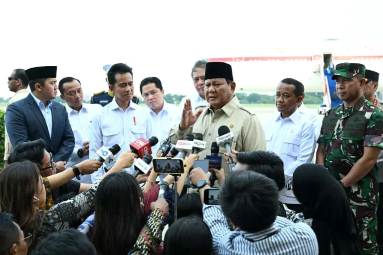 Konferensi Pers Presiden RI Prabowo saat lawatan ke 4 Negara