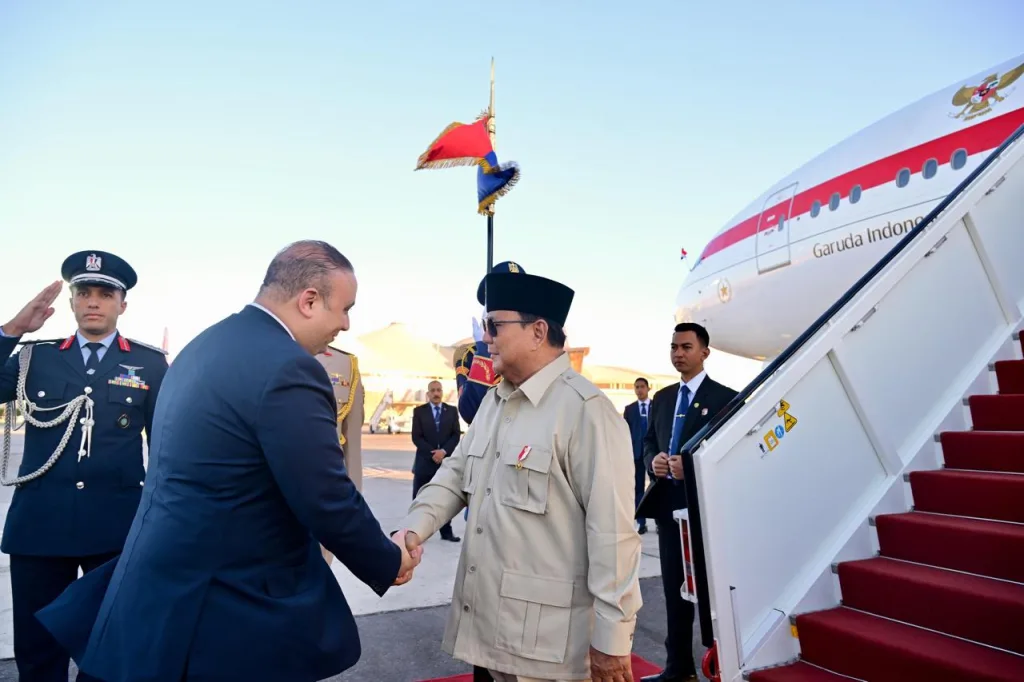 Prabowo tiba di Mesir