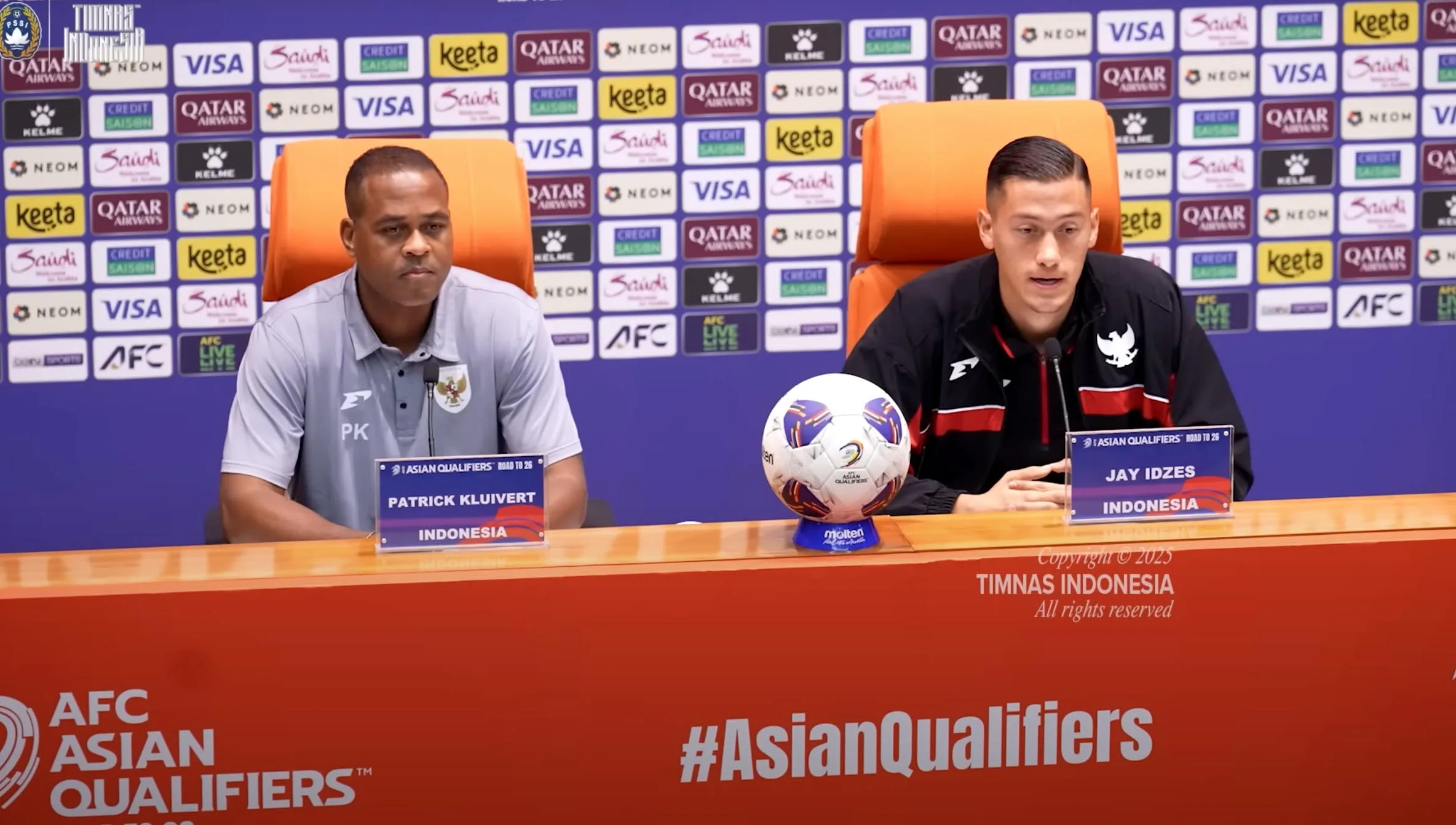 Konferensi Pers Timnas Indonesia sebelum melawan Arab Saudi