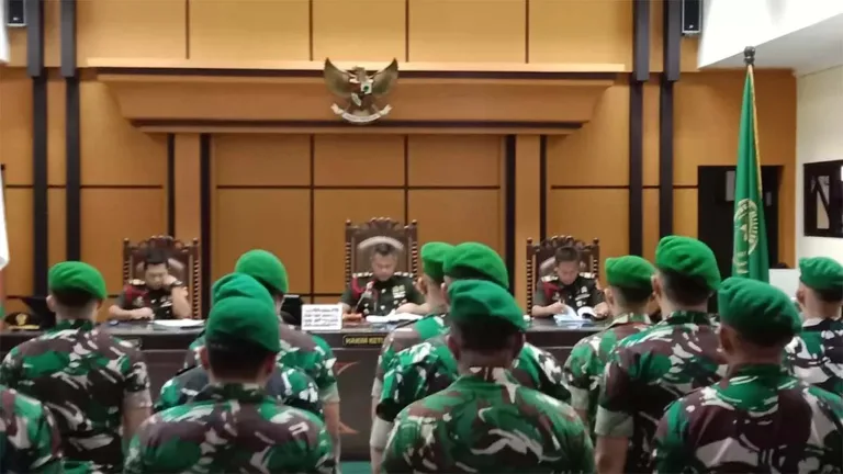 vonis pelaku kasus perundungan anggota TNI