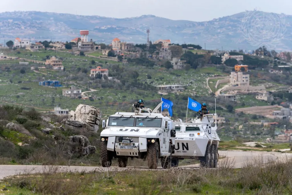 UNIFIL Peacekeepers on Patrol along Blue Line